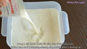 Đam Mê Ẩm Thực Cho-200-ml-Sữa-tươi-200-ml-Kem-Whipping-kem-tươi-60g-Đường-cát-vào-khuôn-và-khuấy-cho-đến-khi-quyện-đều2-dammeamthuc.com_  