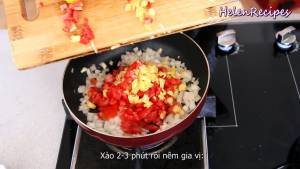 Đam Mê Ẩm Thực Thêm-Cà-chua-và-Dứa-Thơm-và-xào-trong-2-3-phút  